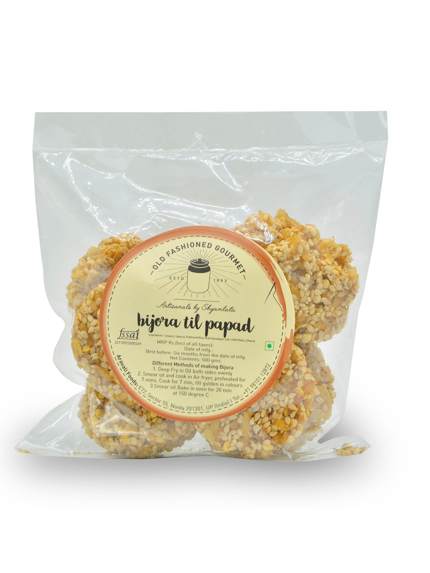 Bijora ,Til Papad